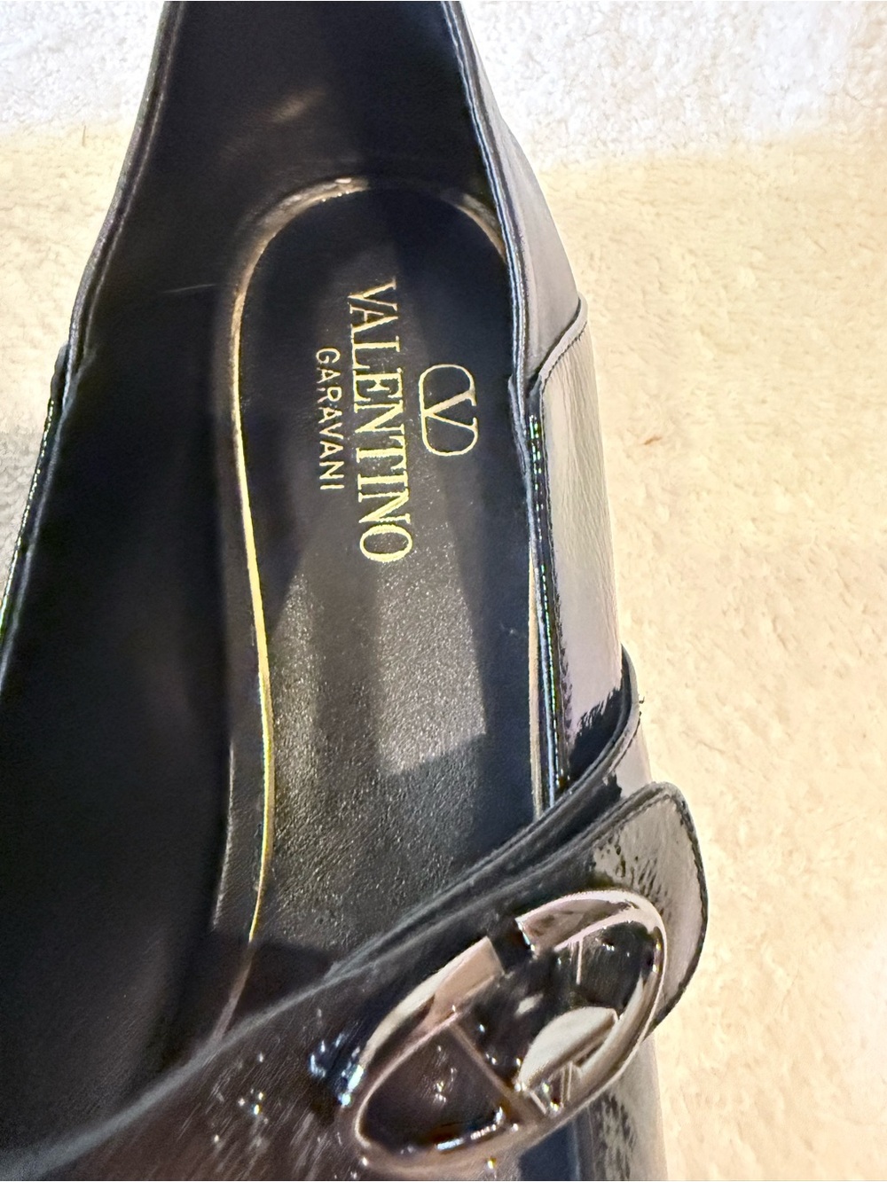 Valentino VLogo Mary Jane Ballerina Flat - Picture 4 of 9